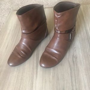 Brown ankle boots